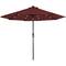 9ft. Solar Lighted Outdoor Patio Market Umbrella